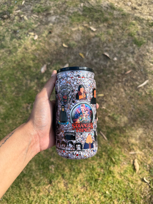 Stranger Things 16oz acrylic Snowglobe Tumbler