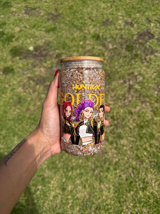 KPop Demon Hunters 16oz Acrylic Snowglobe Tumbler