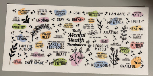 Daily Mental Health Reminders Wrap